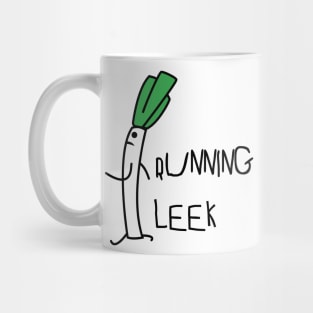 Running leek Mug